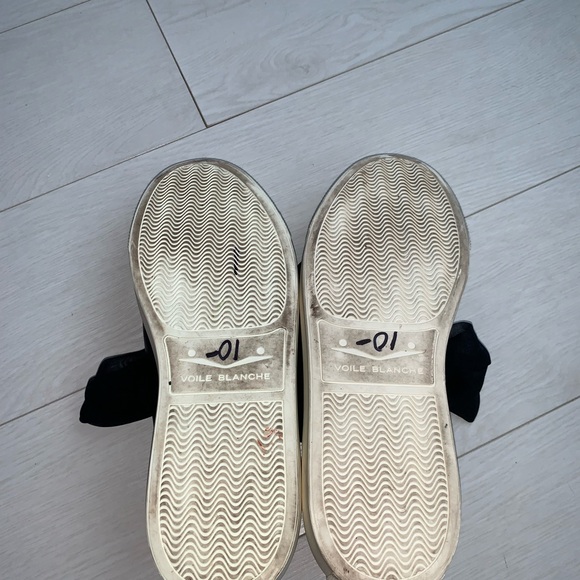 Voile Blanche Vintage Leather Platform Sneakers B&W Size 40 (US 9.5) - Picture 4 of 14